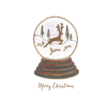 Photography of Snow Globe - Vintage Leaping Stag