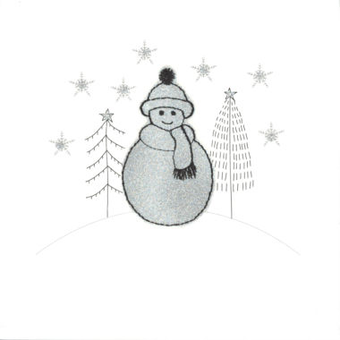 Photography of Silver Glitter Christmas Snowman