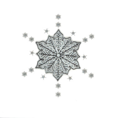 Photography of Silver Glitter Christmas Snowflake