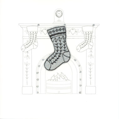 Photography of Silver Glitter Christmas Stocking