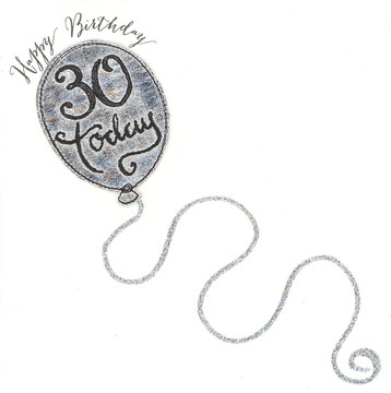 Milestone Birthday Silver Balloon
