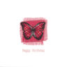 1514 Red Spotted Butterfly