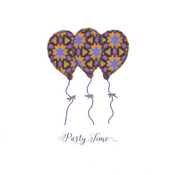 Jazzy Purple Balloons