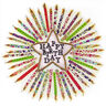 1644 Happy Birthday Floral Candles