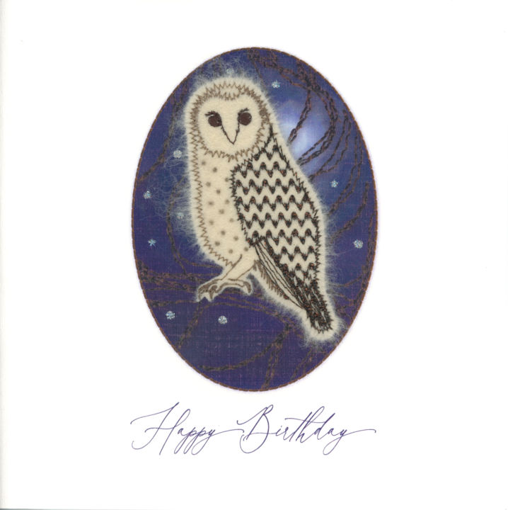 Barn Owl in an Oval