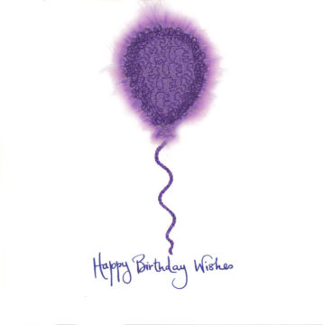 Fluffy Purple Balloon