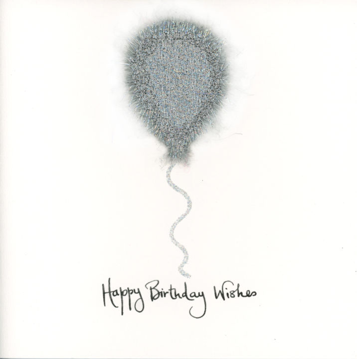Fluffy Silver Balloon