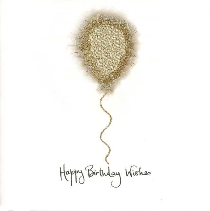 Fluffy Gold Balloon