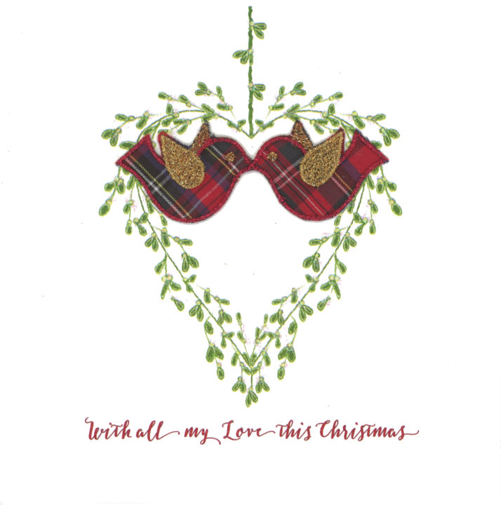 Mistletoe & Tartan - Kissing Birdies