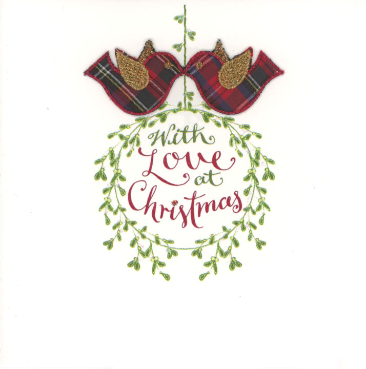 Mistletoe & Tartan - Kissing Birdies