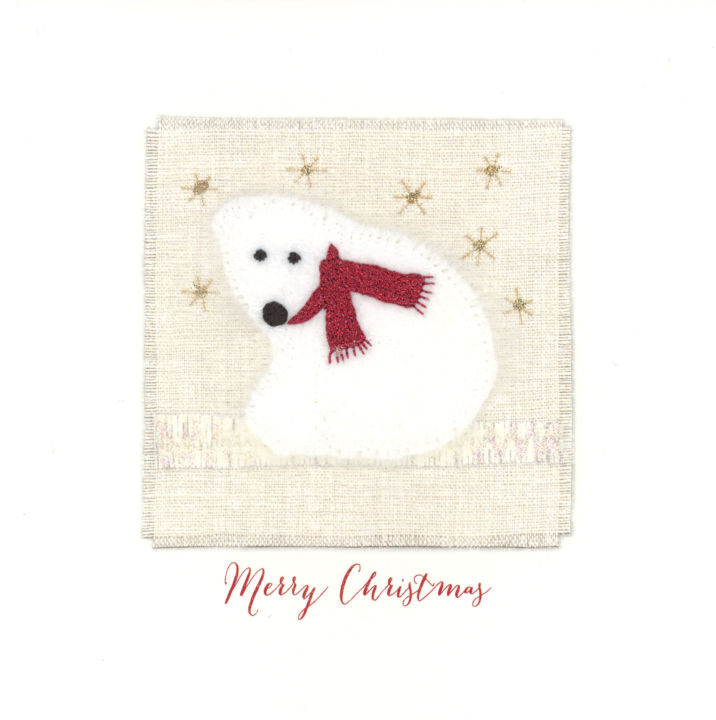 Linen Fluffy Polar Bear