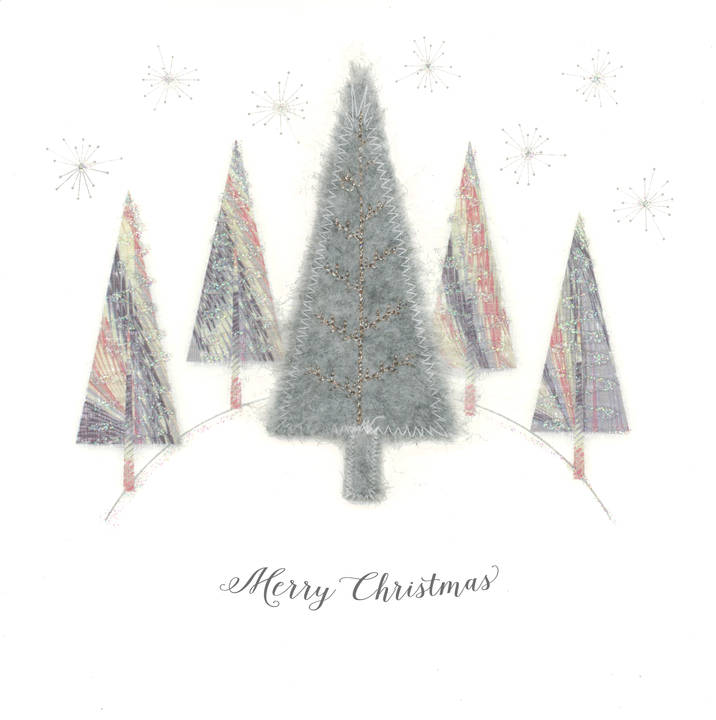 Grey Fluffy Christmas Tree