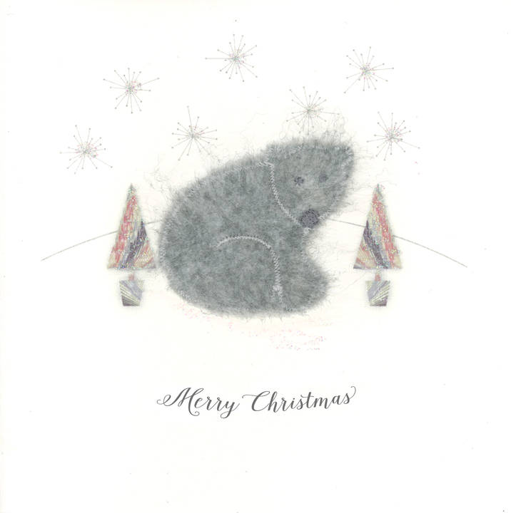 Grey Fluffy Polar Bear