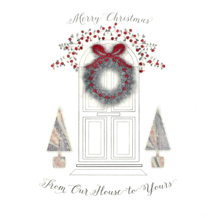 Grey Fluffy Wreath