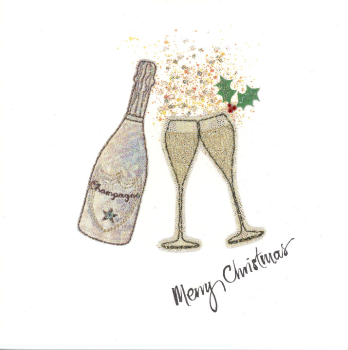 Christmas Champagne Glasses