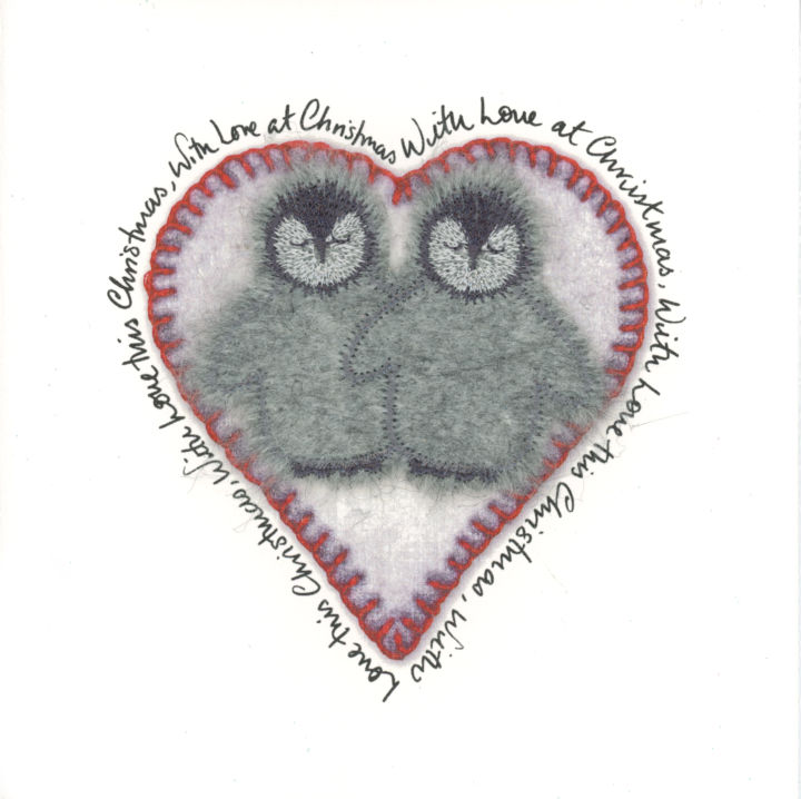 Grey Fluffy Penguin Couple