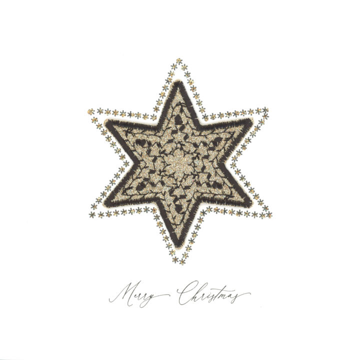 Gold Sparkling Glitter Star