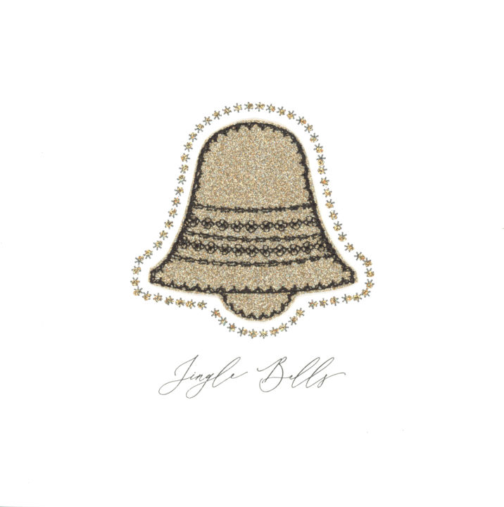 Gold Sparkling Glitter Bell
