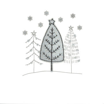 Silver Glitter Christmas Tree