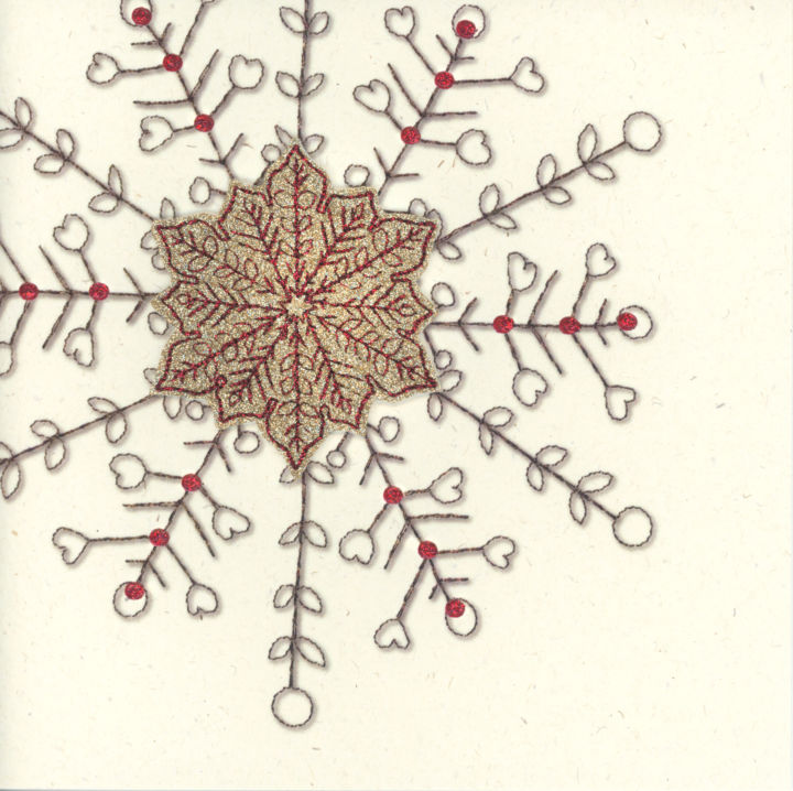 Gold Glitter  Snowflake
