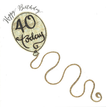 Milestone Birthday Gold Balloon