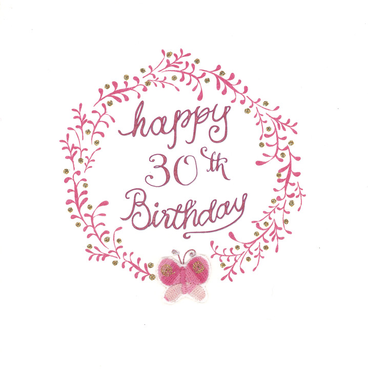 Butterfly Roundel Milestone Birthday