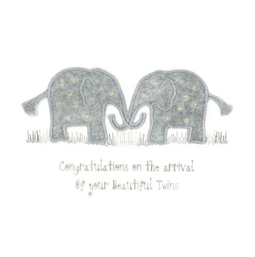 Twin Grey Elephants