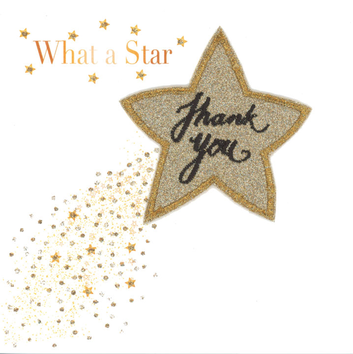 Golden Thank You Star