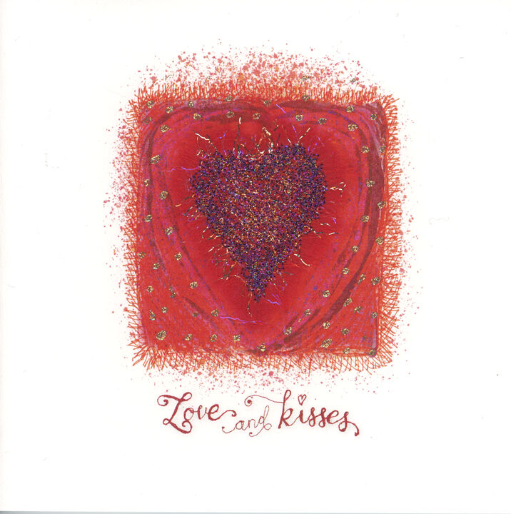 Red Fluffy Scribble Heart