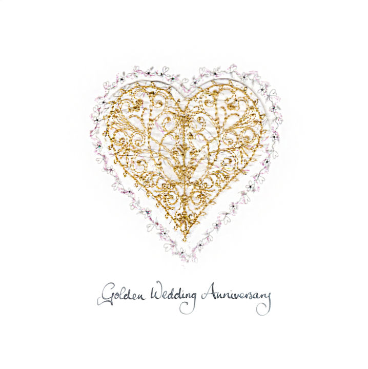 Gold Filigree Heart